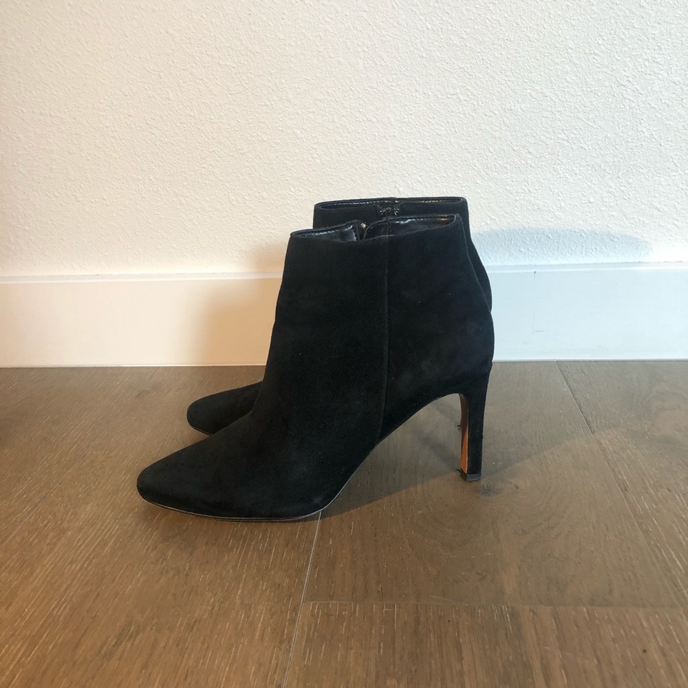 Banana republic black suede booties